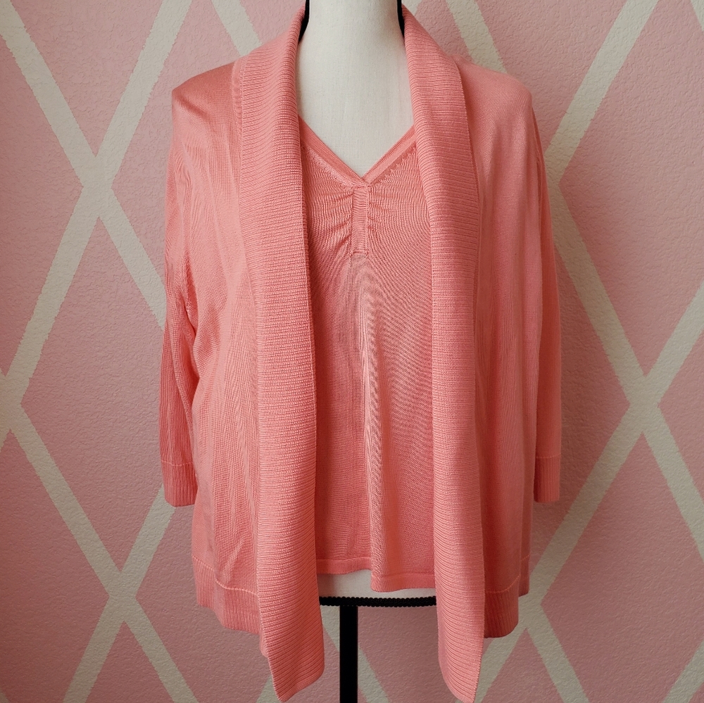 Investments Petites Coral Sweater Set